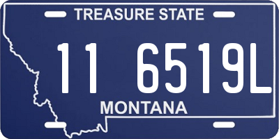 MT license plate 116519L