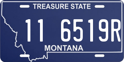 MT license plate 116519R