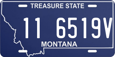 MT license plate 116519V