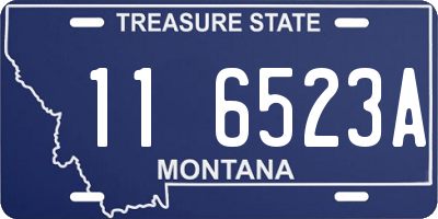 MT license plate 116523A
