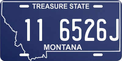 MT license plate 116526J