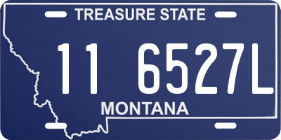 MT license plate 116527L