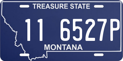MT license plate 116527P