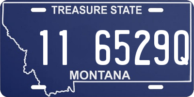 MT license plate 116529Q