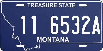 MT license plate 116532A