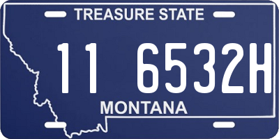 MT license plate 116532H