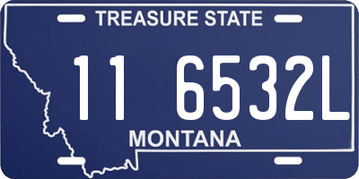 MT license plate 116532L