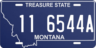 MT license plate 116544A