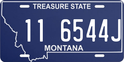 MT license plate 116544J