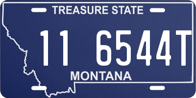 MT license plate 116544T