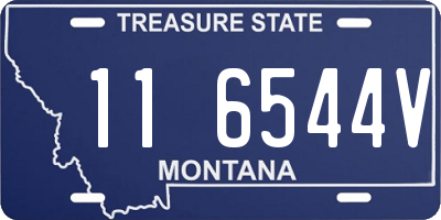 MT license plate 116544V