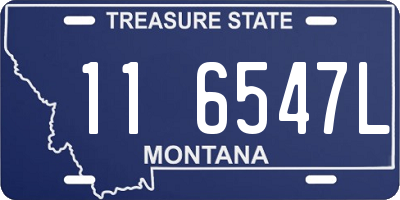 MT license plate 116547L