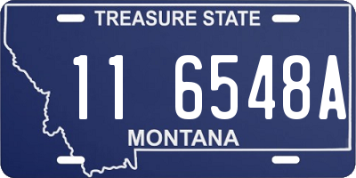 MT license plate 116548A