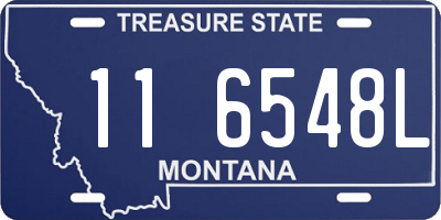 MT license plate 116548L