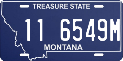 MT license plate 116549M