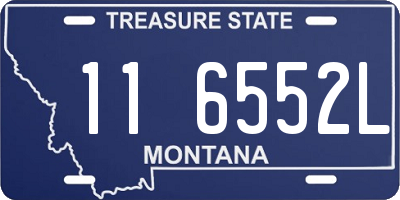 MT license plate 116552L