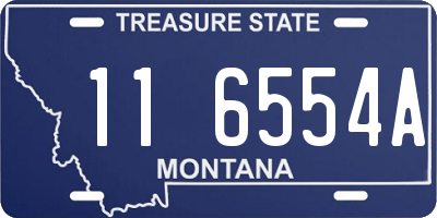 MT license plate 116554A