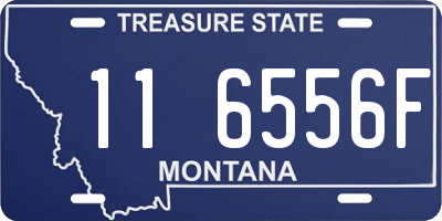 MT license plate 116556F