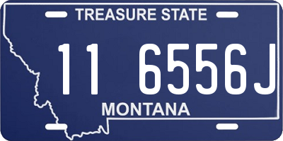 MT license plate 116556J