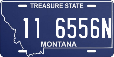 MT license plate 116556N