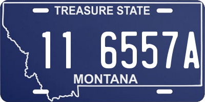 MT license plate 116557A