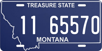 MT license plate 116557O