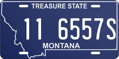 MT license plate 116557S