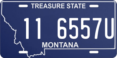 MT license plate 116557U