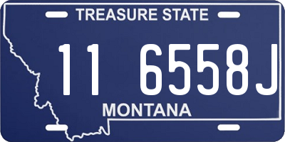 MT license plate 116558J