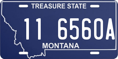 MT license plate 116560A