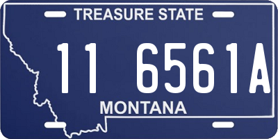 MT license plate 116561A