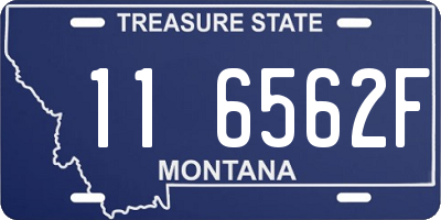 MT license plate 116562F