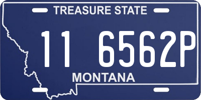 MT license plate 116562P