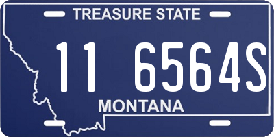 MT license plate 116564S