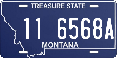 MT license plate 116568A