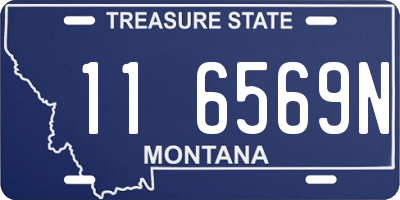 MT license plate 116569N