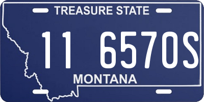 MT license plate 116570S