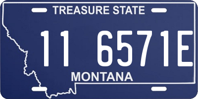 MT license plate 116571E