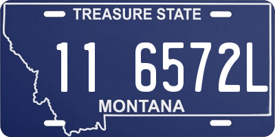 MT license plate 116572L