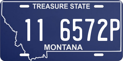 MT license plate 116572P