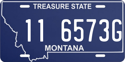 MT license plate 116573G