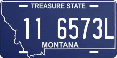 MT license plate 116573L