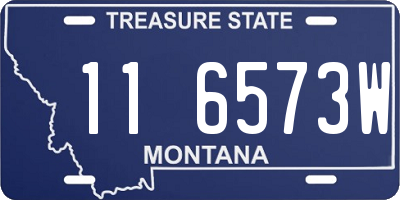 MT license plate 116573W