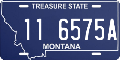 MT license plate 116575A