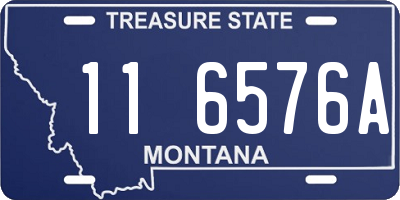 MT license plate 116576A