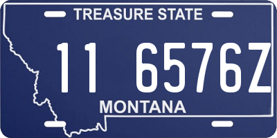 MT license plate 116576Z