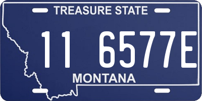 MT license plate 116577E