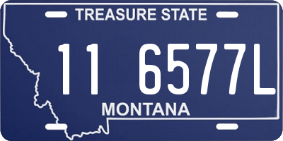 MT license plate 116577L