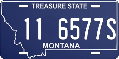 MT license plate 116577S