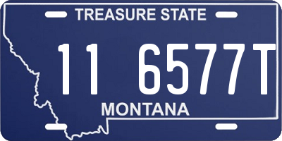 MT license plate 116577T